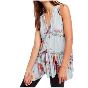 Free People Vintage POP Combo Tunic Top XS NWT